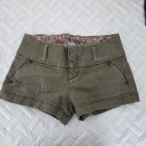 Kismet Khaki Low Waist Women's Shorts